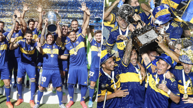 Boca, con lugar asegurado en el Trofeo de Campeones 2020. (Fotos: Boca/Getty)