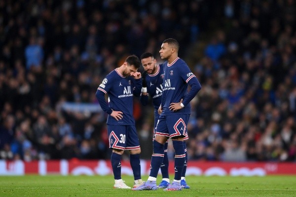 Messi, Neymar y Mbappé. (Getty)