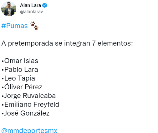 Información de Alan Lara (TW Alan Lara)