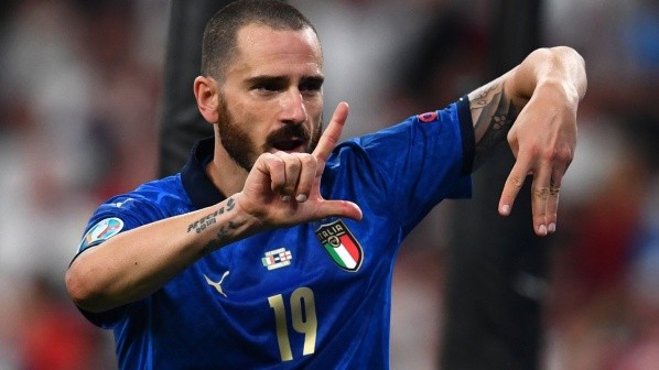 Leonardo Bonucci, campeón con Italia