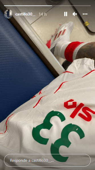 33, el dorsal elegido por Nico Castillo en los Rayos (Instagram @castillo30__)