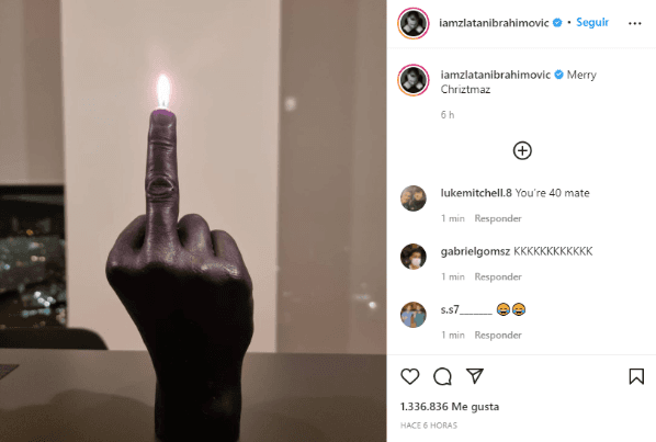 Zlatan Ibrahimovic y su particular mensaje de Navidad