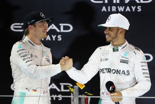 Nico Rosberg y Lewis Hamilton en 2016 (Getty Images)