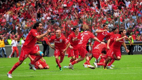 Toluca celebra el título de Liga MX en 2010