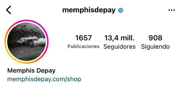 Su nueva portada en Instagram.