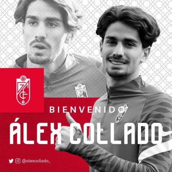 Álex Collado, nuevo jugador de Granada (Twitter @AlexCollado_)
