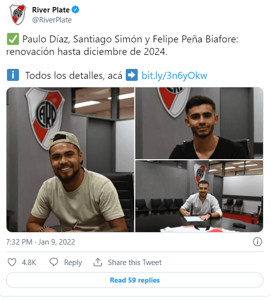 Paulo Díaz renueva en River Paulo Díaz renueva en River