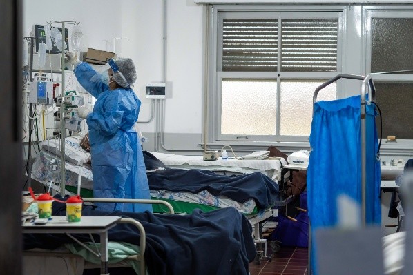 Hospitalizaciones por Covid-19. Fuente: (Getty Images)