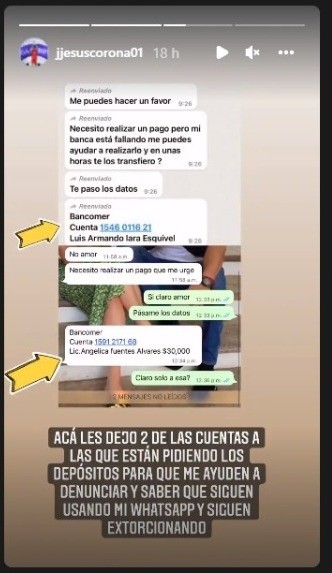 Instagram Jesús Corona