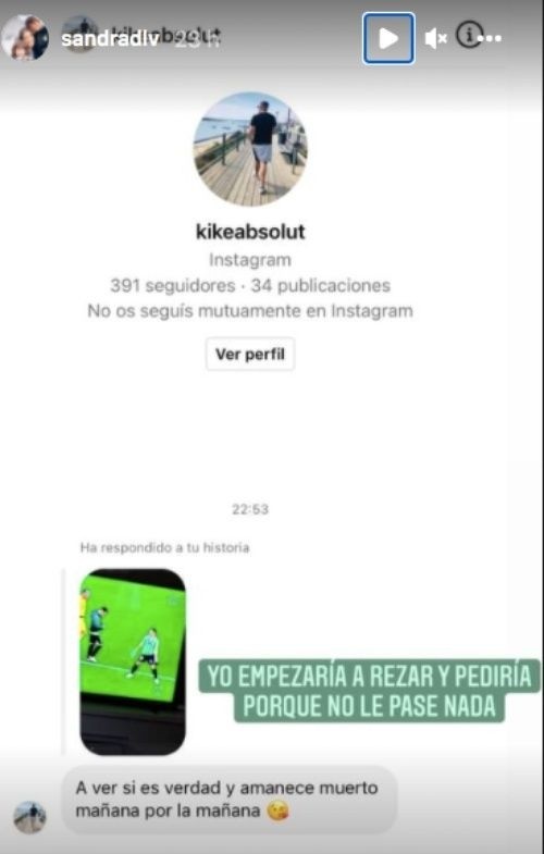 Captura de Instagram @sandradlv