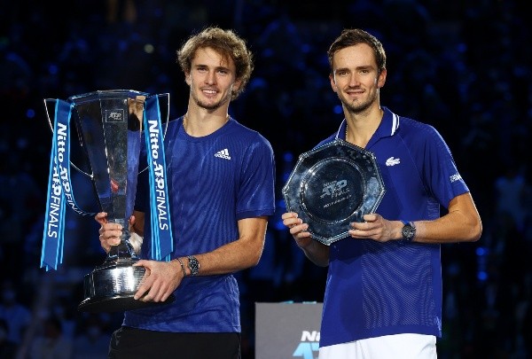 Zverev y Medvedev lucharán por el N°1. (Getty)