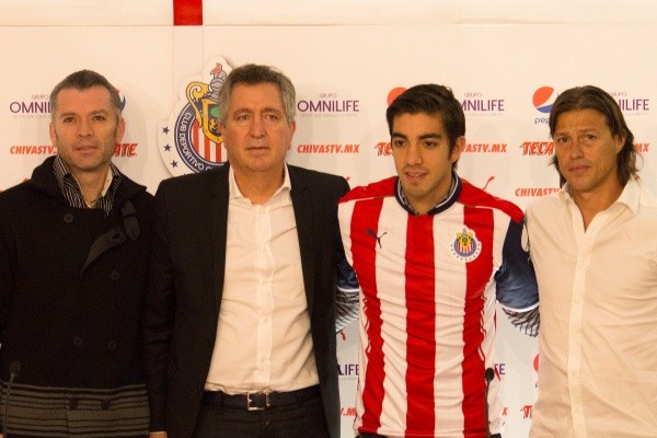 Higuera, Vergara, Pizarro y Almeyda, en diciembre de 2016 (Imago 7)