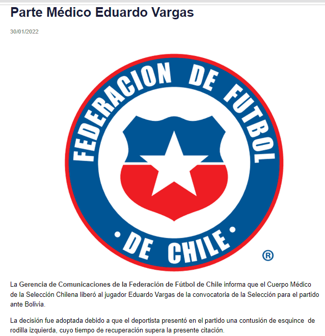 Comunicado La Roja Comunicado La Roja