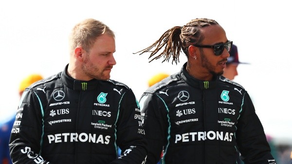 Valtteri Bottas y Lewis Hamilton en Mercedes (Getty Images)