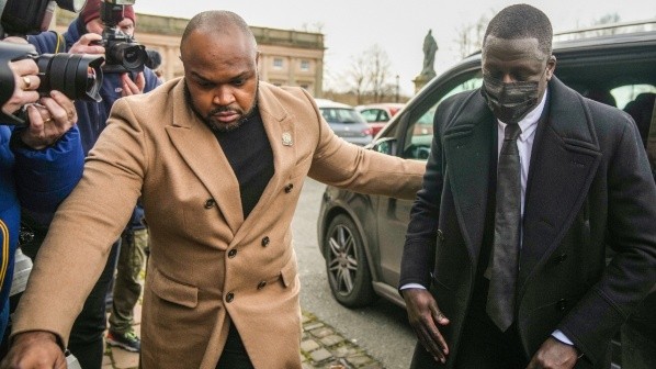 Benjamin Mendy, a su llegada a los Tribunales de Chester Crown este martes