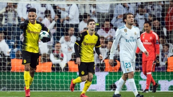 Aubameyang, jugando para Borussia Dortmund ante Real Madrid