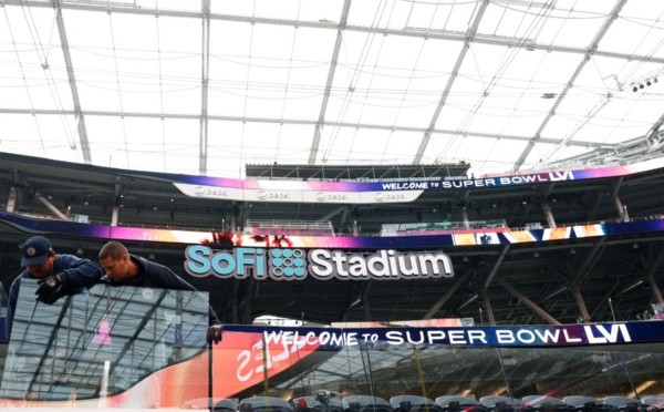 El SoFi Stadium preparado para el Super Bowl LVI (Getty Images)