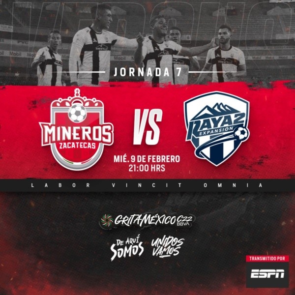 Foto: Twitter oficial de Mineros de Zacatecas.