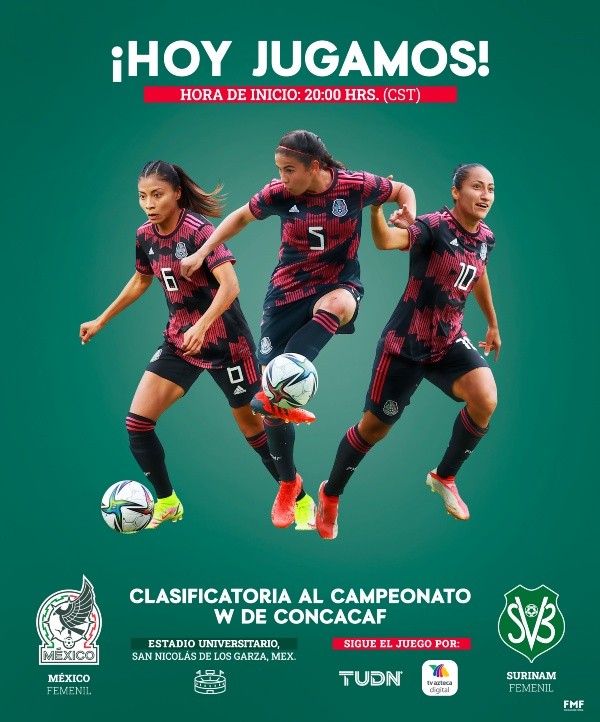 Foto: Twitter oficial de la Selección Femenil de México.