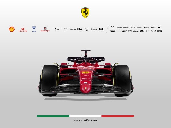 El F1-75 de Ferrari para el 2022