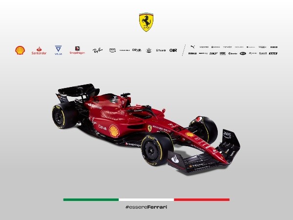 El F1-75 de Ferrari para el 2022
