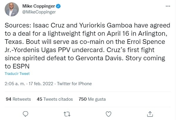 Foto: TW / @MikeCoppinger