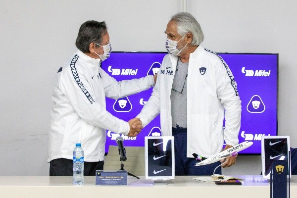Miguel Mejía Barón fue presentado como vicepresidente de Pumas UNAM el ocho de septiembre del 2021. @PumasMX