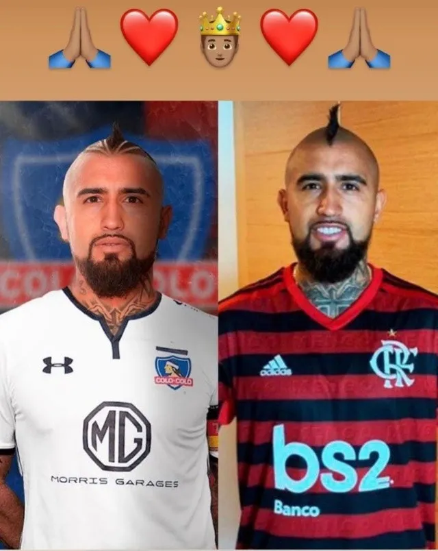 Arturo Vidal coqueteó con Colo Colo y Flamengo. (@kingarturo23oficial)