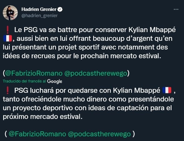 PSG y su proyecto deportivo alrededor de Mbappé