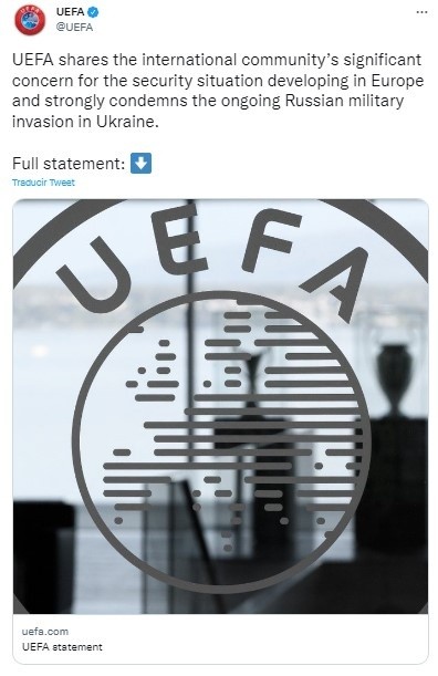 Fuente: Twitter Oficial UEFA (@UEFA)
