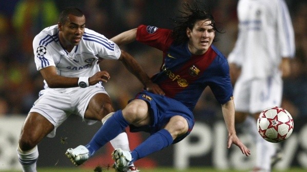 Lionel Messi, en la Champions League 2006 (Getty Images)