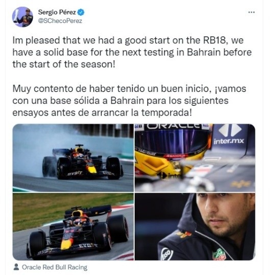 Twitter Sergio Pérez