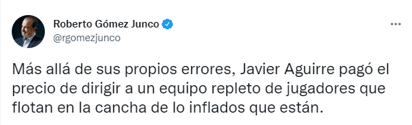 Captura de Twitter @rgomezjunco