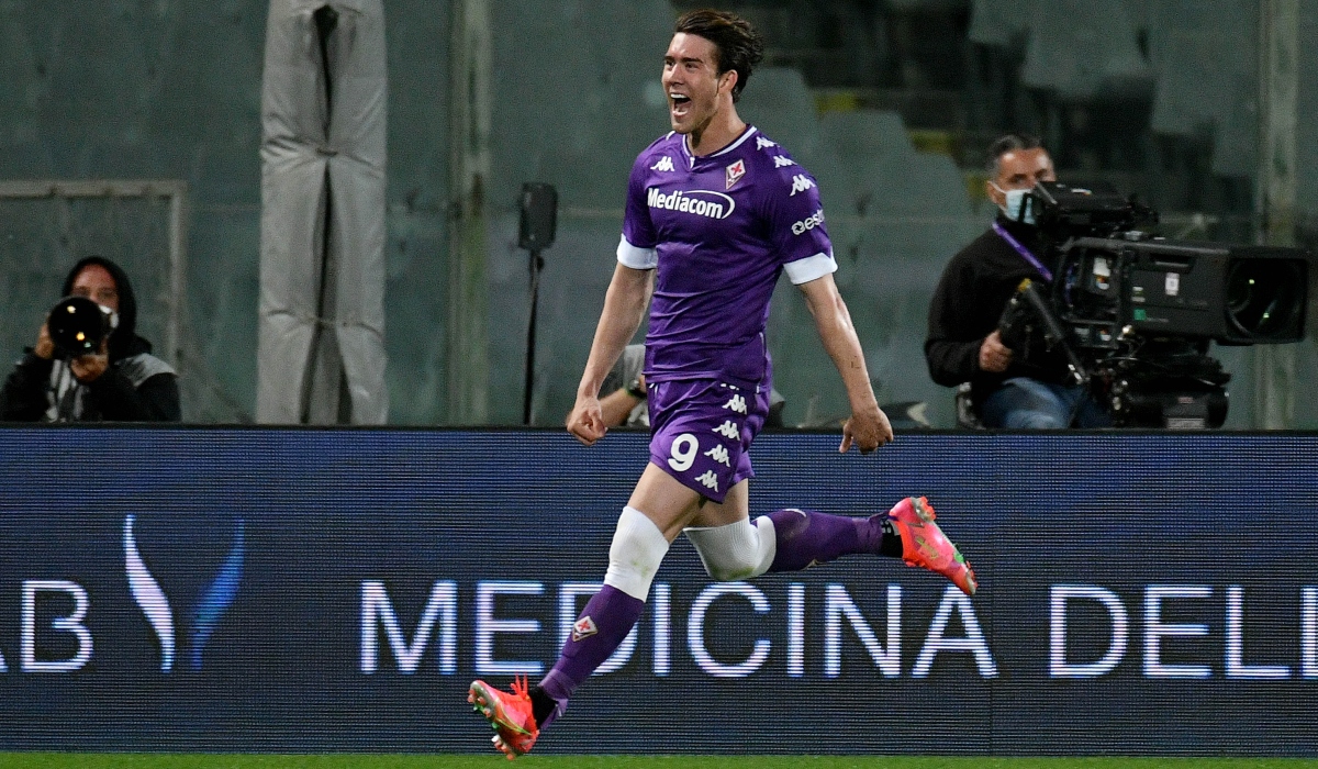 Vlahovic en Fiorentina: Getty