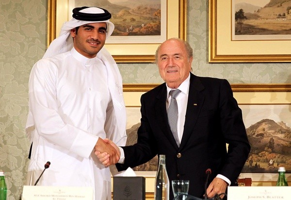 Joseph Blatter, ex presidente de FIFA en Qatar.