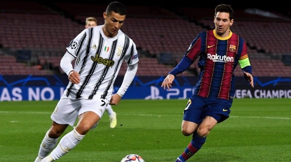Messi y CR7, en su duelo del 8 de diciembre de 2020 (Getty Images)