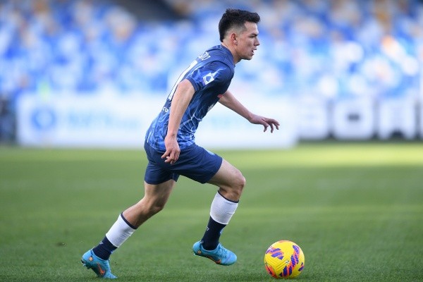 Hirving Lozano jugó 9 minutos en Napoli (Getty Images)