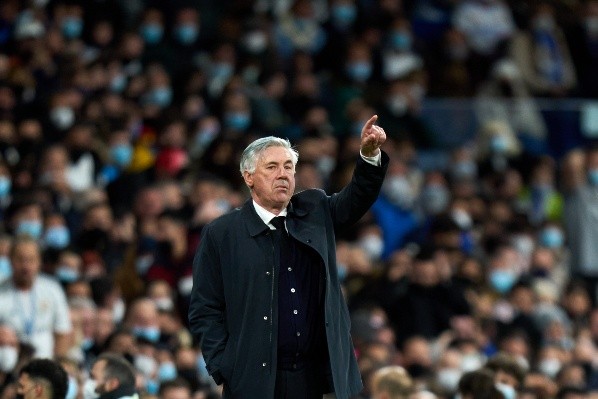 Carlo Ancelotti en el Santiago Bernabéu: Getty