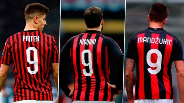 Jugadores que vistieron la 9 del Milan