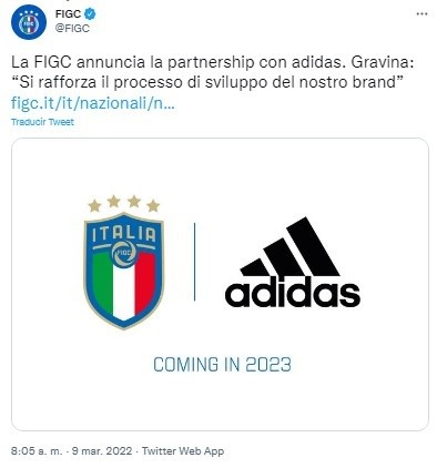 Fuente: Twitter Oficial FIGC (@FIGC)