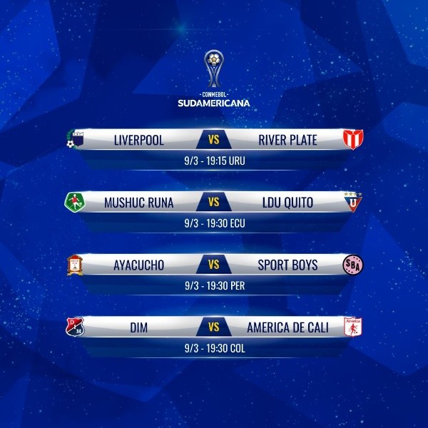 Foto: Twitter oficial de la Copa Sudamericana.