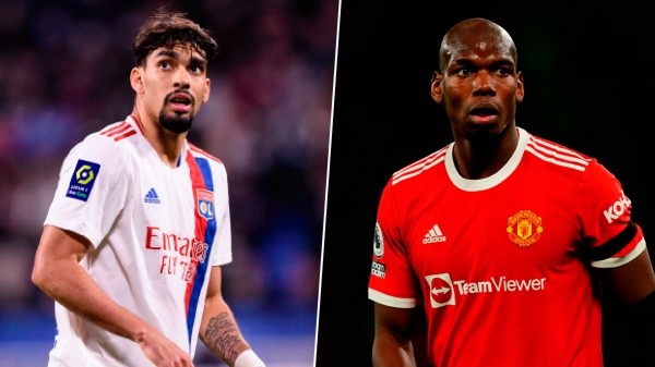 Lucas Paquetá y Paul Pogba