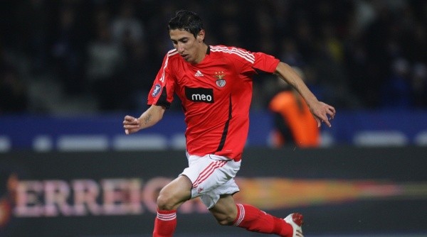 Ángel Di María, en Benfica en 2008