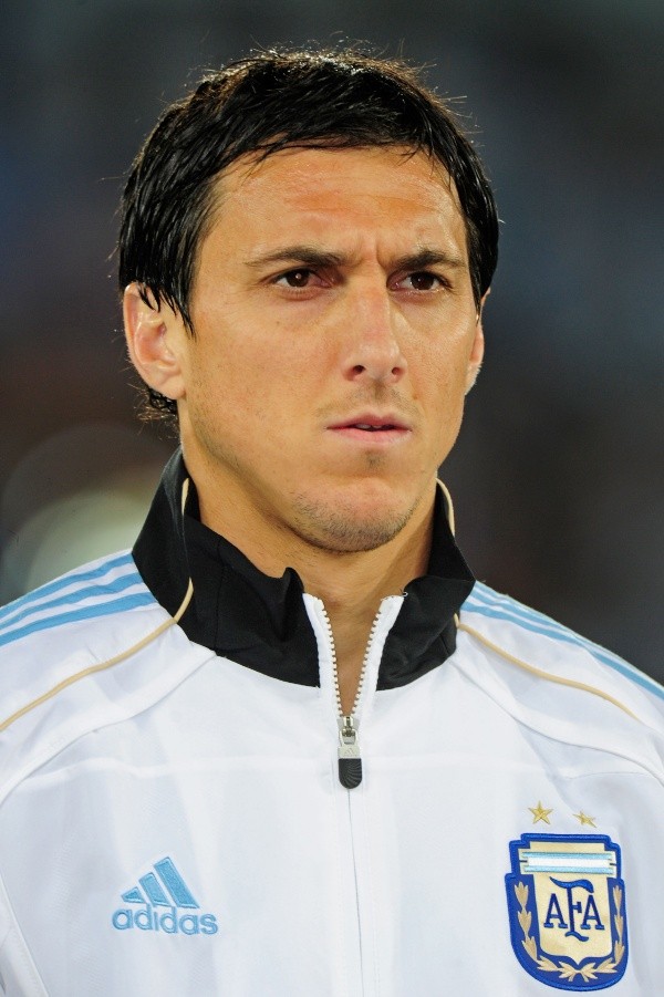 Nicolás Burdisso: dos mundiales (Alemania 2006 y Sudáfrica 2010) y un Juego Olímpico (Atenas 2004) con la Selección Argentina. Getty Images