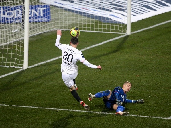 Messi con sus goles en PSG (Getty)