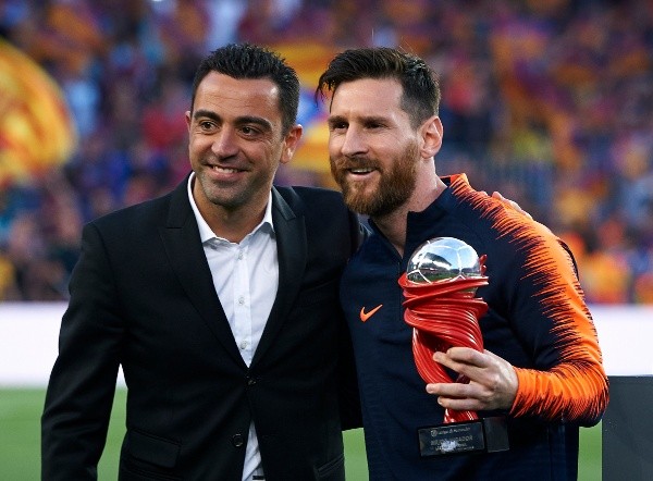 Xavi Hernández, DT de Barcelona y ex compañero de Leo, es una de las claves del posible regreso de Messi al Culé (Foto: Getty)