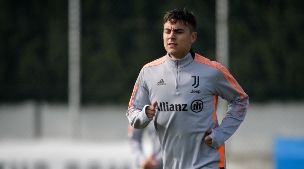 Dybala, en las últimas prácticas con Juventus (Getty Images)