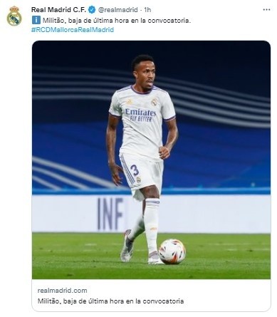 Fuente: Twitter Real Madrid (@realmadrid)