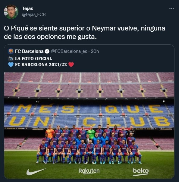 El gesto viral de Piqué que relacionan con la vuelta de Neymar a Barcelona