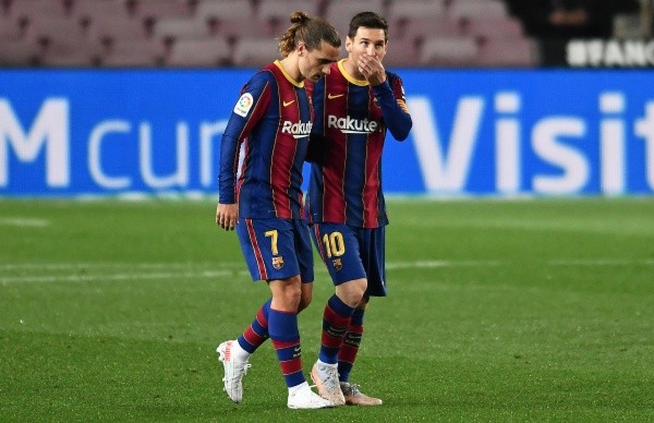 Antoine Griezmann y Leo Messi: Getty